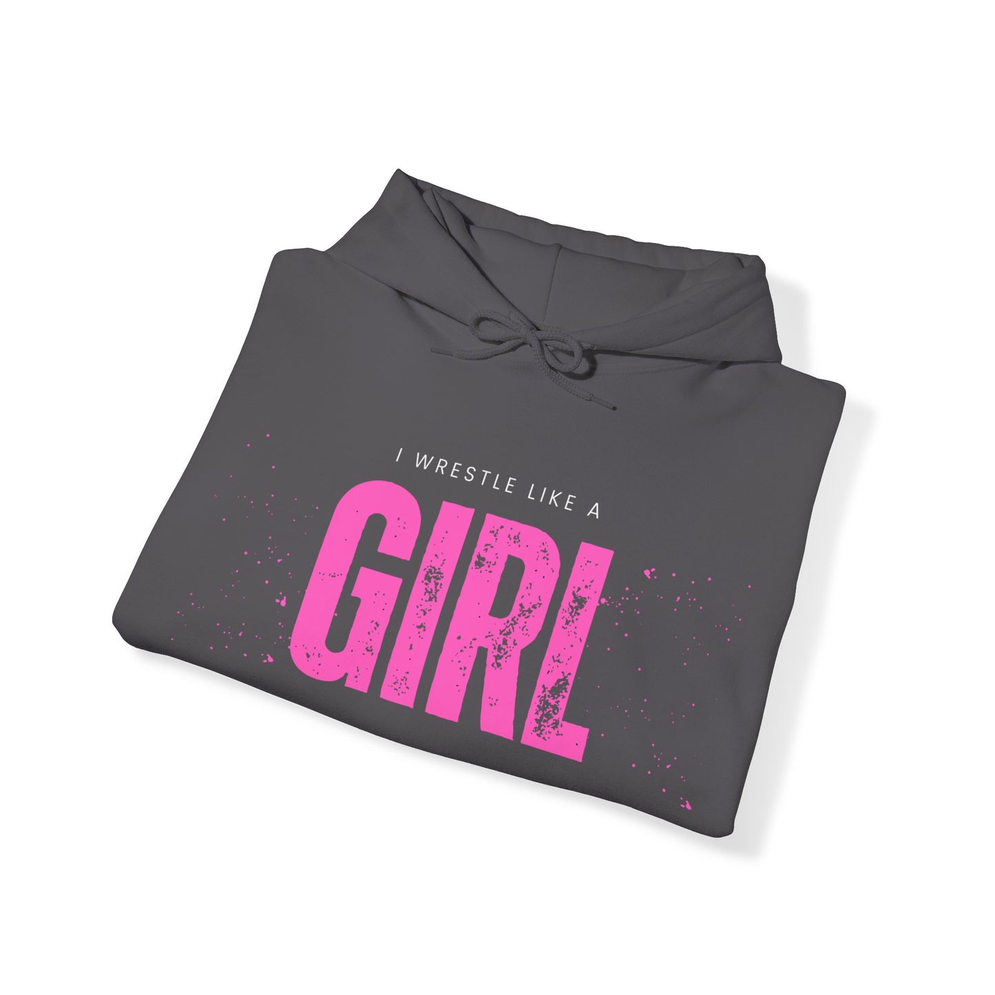 "I Wrestle Like a Girl"- Gender-Neutral Heavy Blend™ Hooded Sweatshirt
